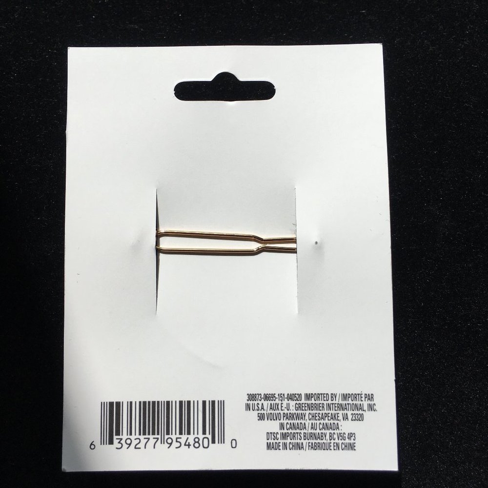 *3/$25* Gold Heart Hair Clip / Barrette - Picture 4 of 5